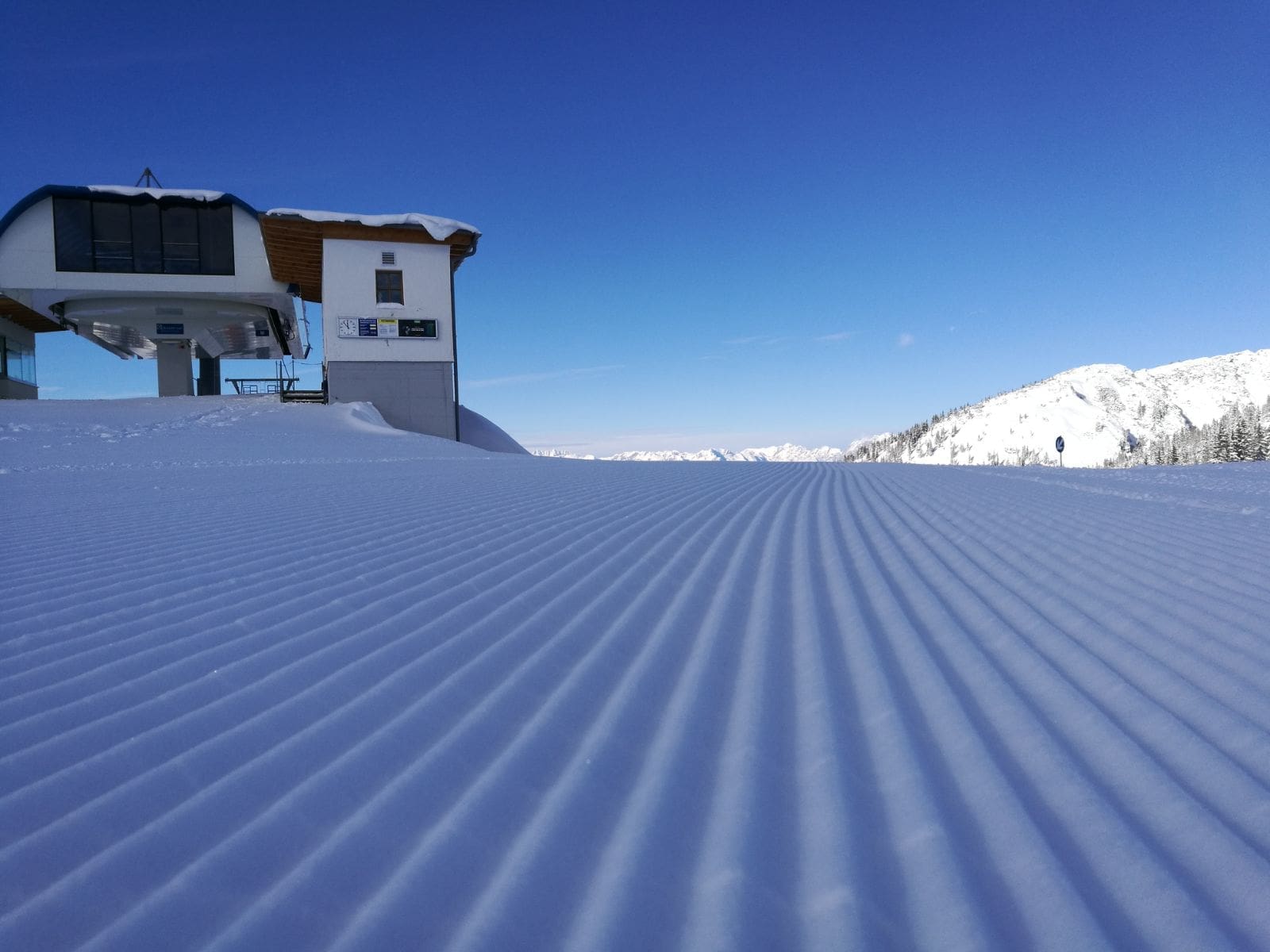Perfekte Skipiste Skigebiet Zauchensee Oesterreich