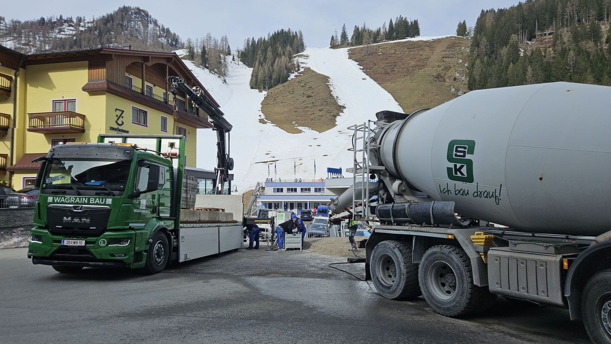 Start Baustelle Zauchenseehof
